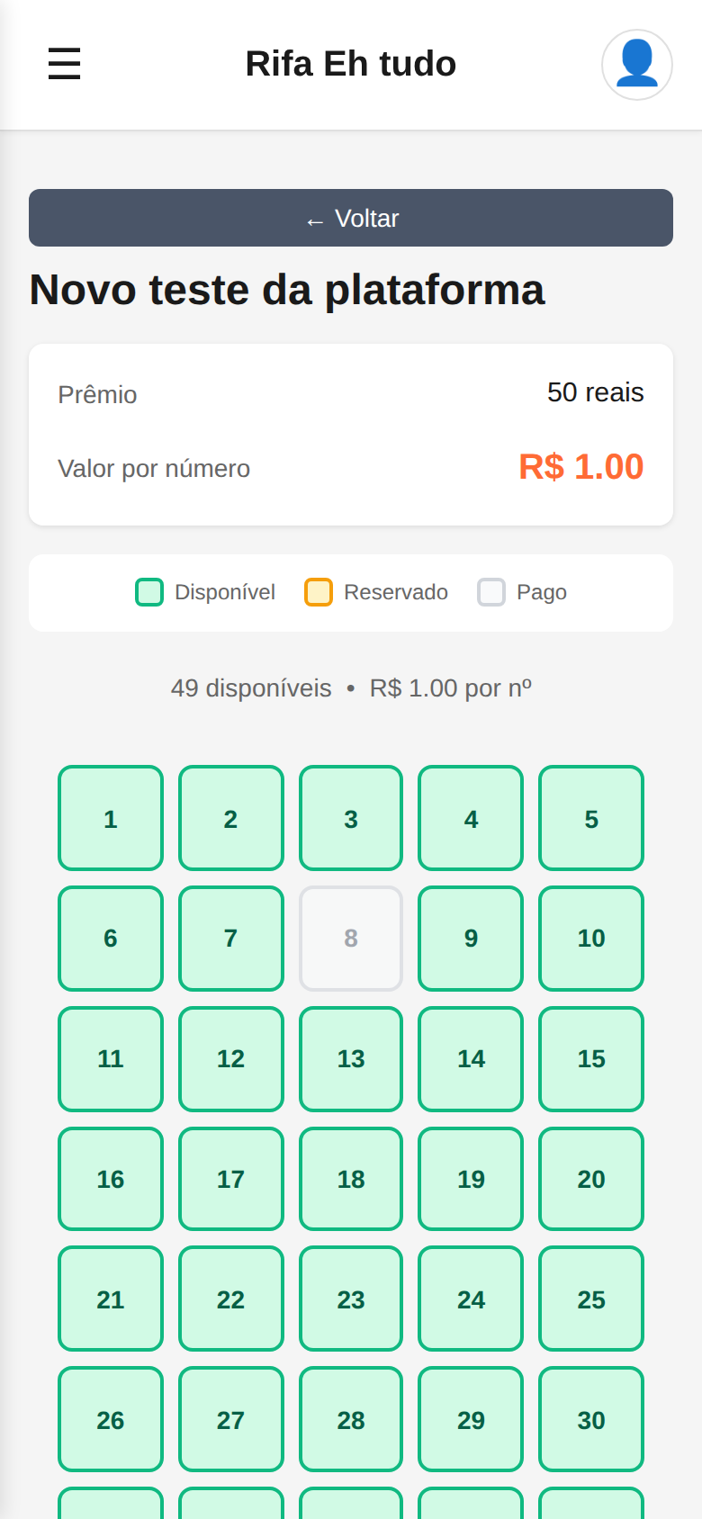 Seleção de Números